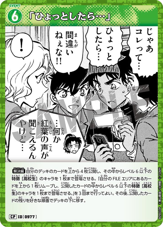 ID[0977] 「ひょっとしたら…」 CP CTP09 B09033P